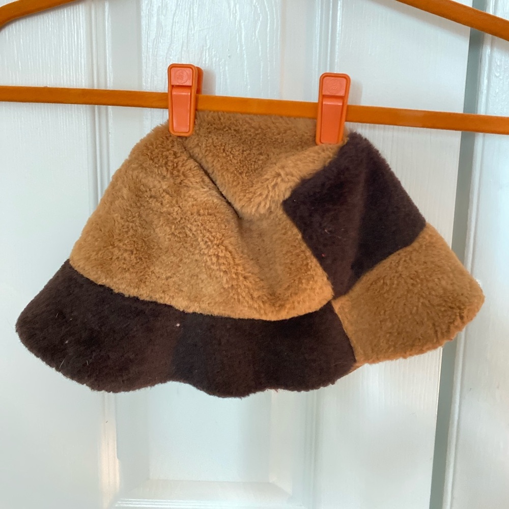Fuax Fur Steve Madden Reversible Colorblock Bucket Hat
